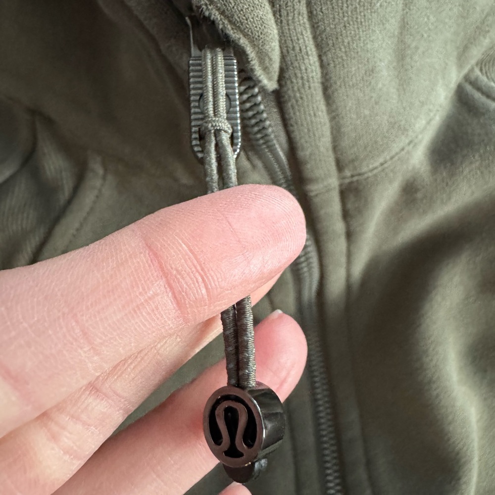 Lululemon oversized Scuba Hoodie Olive Green Zip-Up Hoodie